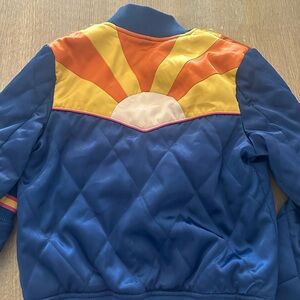 Classic rock couture indie hipster Rising Sun Bomber Navy